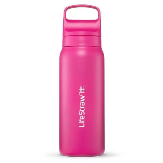 LifeStraw Go Series RVS Waterfilterfles 700 ml – Orchid Pink