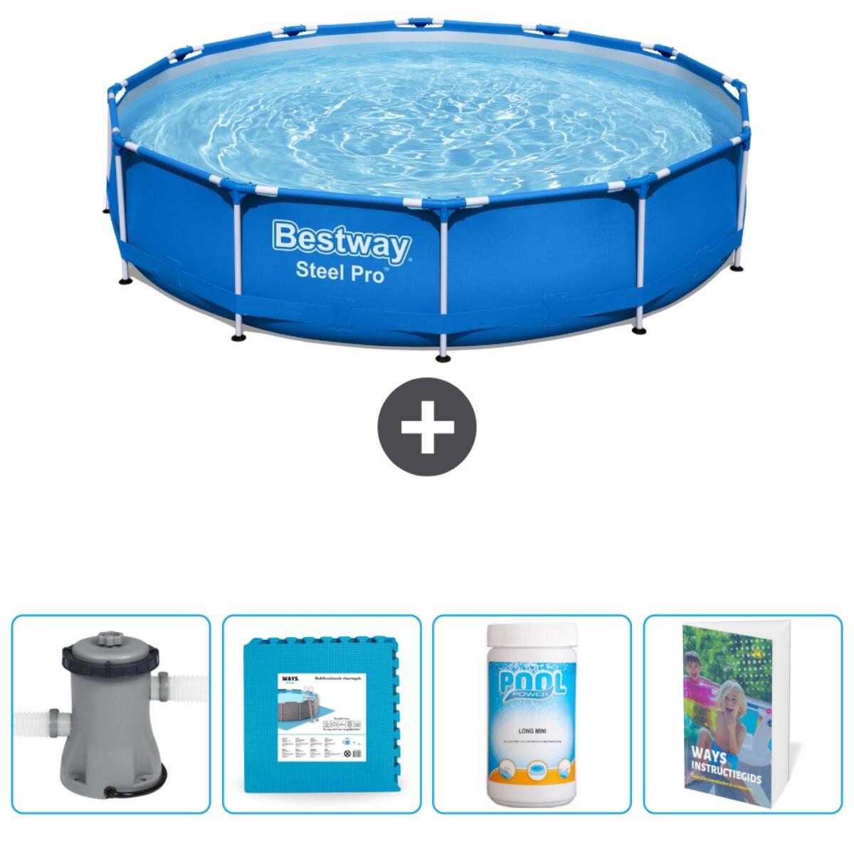 Bestway Steel Pro Round - 366x76 cm + Accessoires CB77 1/6