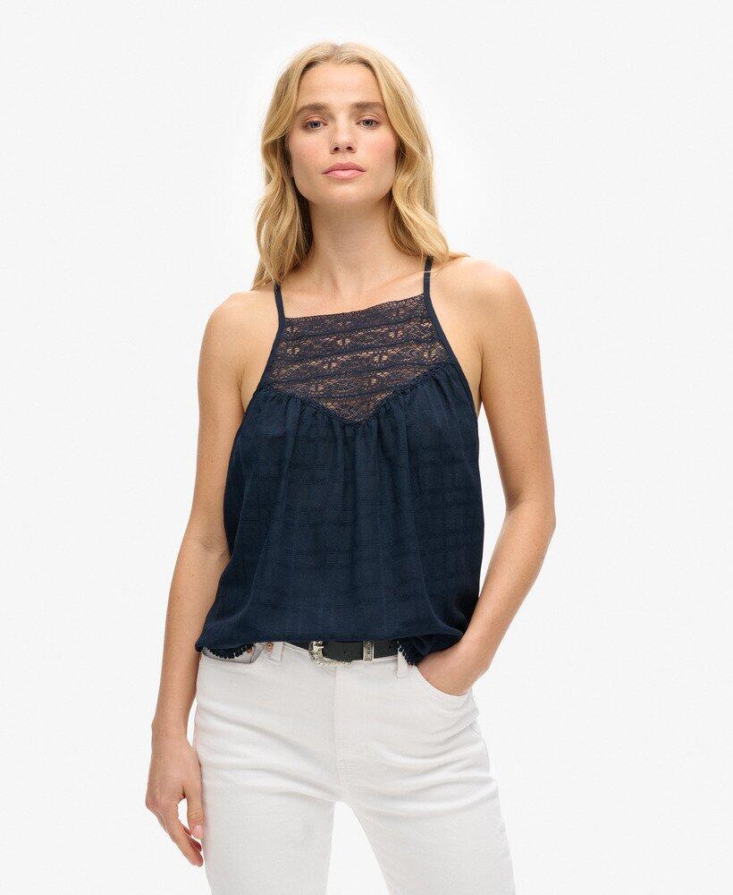 SUPERDRY Strandoberteil aus Spitze Cami