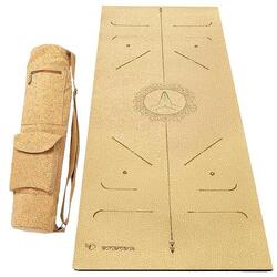 Tapis yoga liège Hi-tech, 6mm + sac liège - 3 matériaux pour plus de confort 4