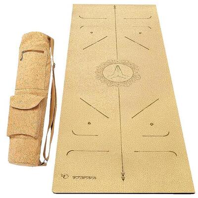 Hi-tech kurken yogamat, 6 mm + kurken tas - 3 materialen voor meer comfort 4