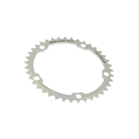 Gebhardt Kettenblatt 44T Ø135 mm 5 Arme, Silber - Perfekt für das Radfahren