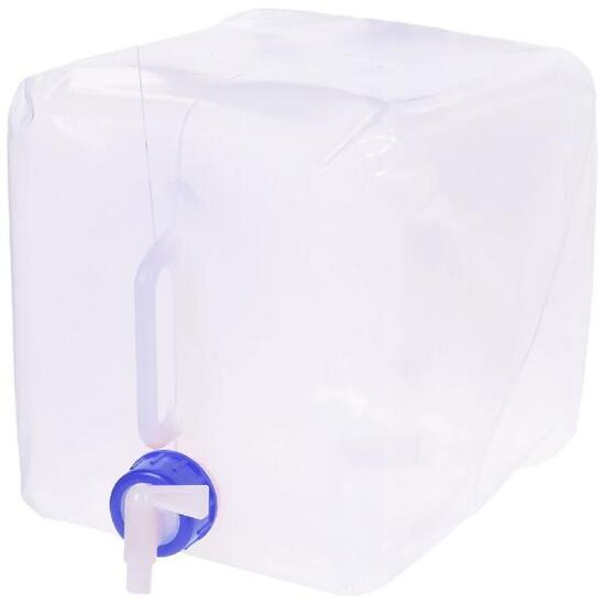 Praktische opvouwbare watertank 10L in wit en blauw