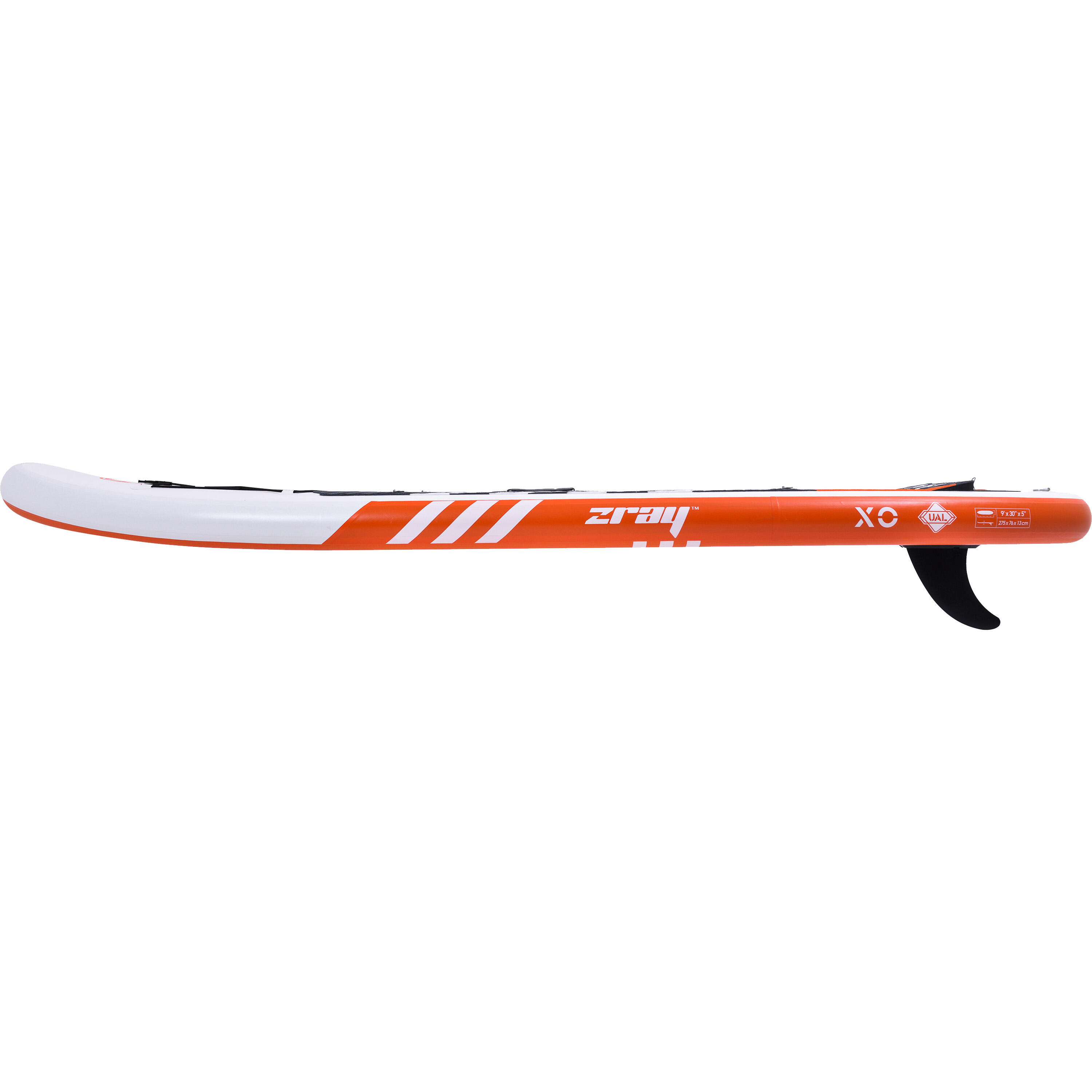 X0 SUP orange 275x76x13cm Stand Up Paddle Board aufblasbar Komplettset + Zubehör 6/7