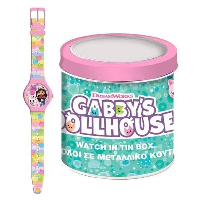 Horloge kinderen gabby's dollhouse 000574089 - tin box