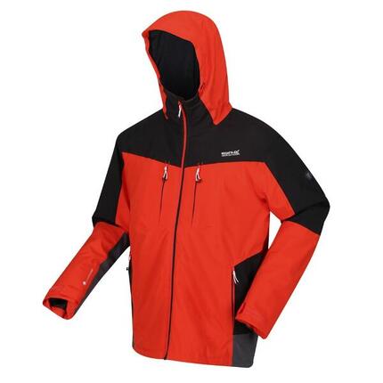 Outdoorjacke Highton Stretch II Wandern/Outdoor/Trekking Herren CajunOra/Blk