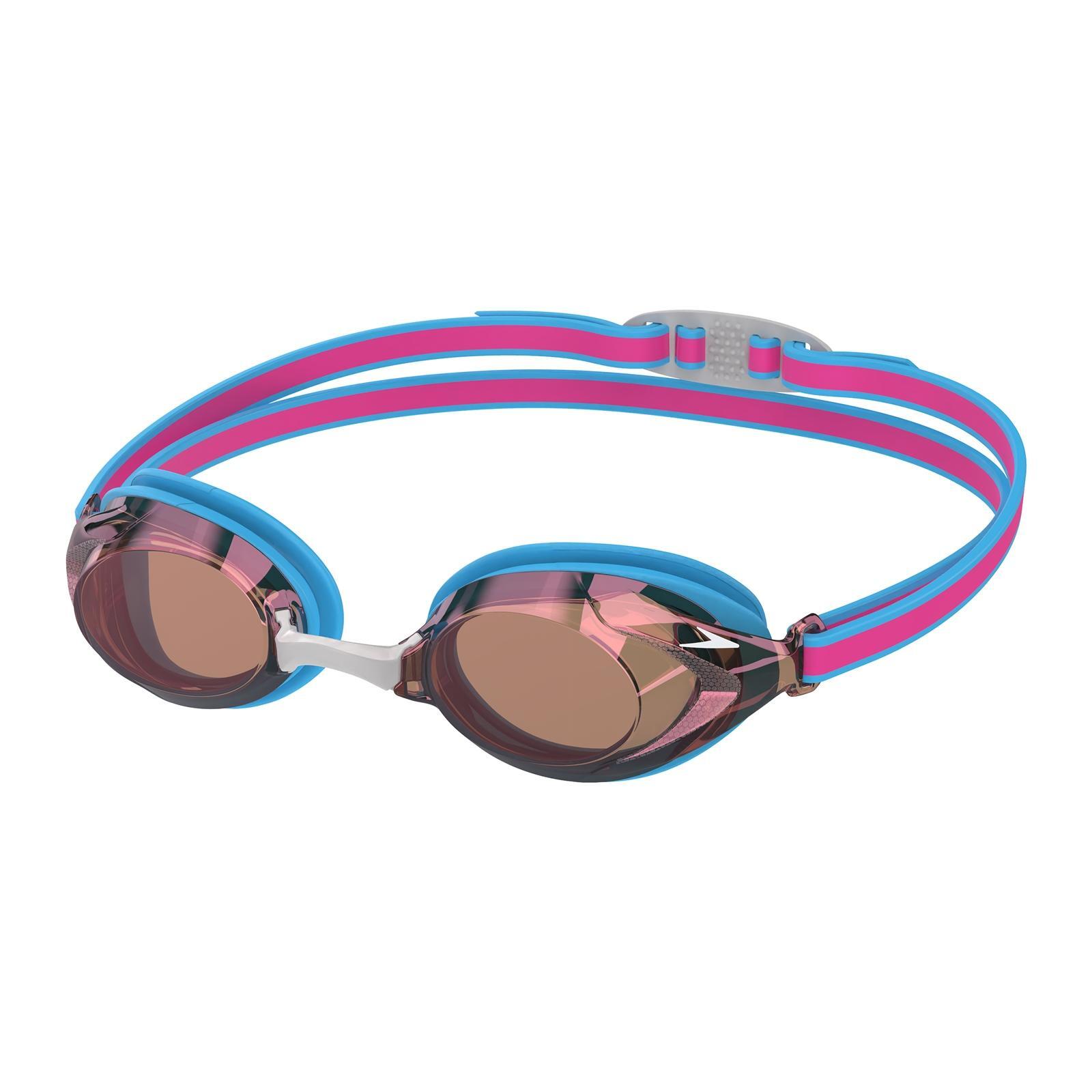 SPEEDO Childrens/Kids Vanquisher 3.0 Goggles (Blue/Pink)