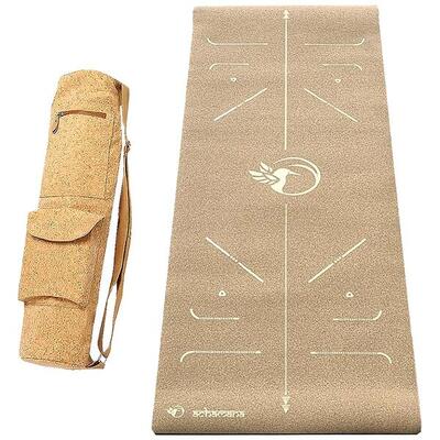 Hi-tech kurken yogamat, 6 mm + kurken tas - 3 materialen voor meer comfort 2