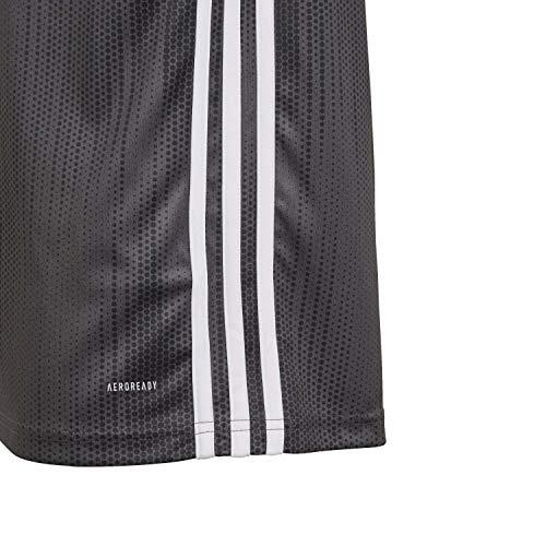 Maglia Adidas Tiro 19 per Bambini - Grigio/Bianco, 13-14 Anni 3/6