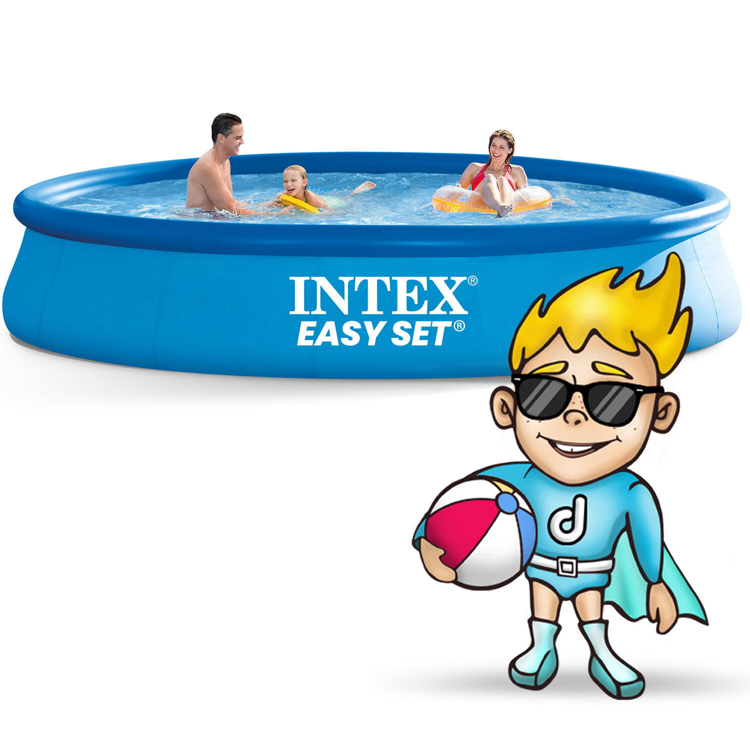 Piscina natación Piscina Easy Set Azul 3/6