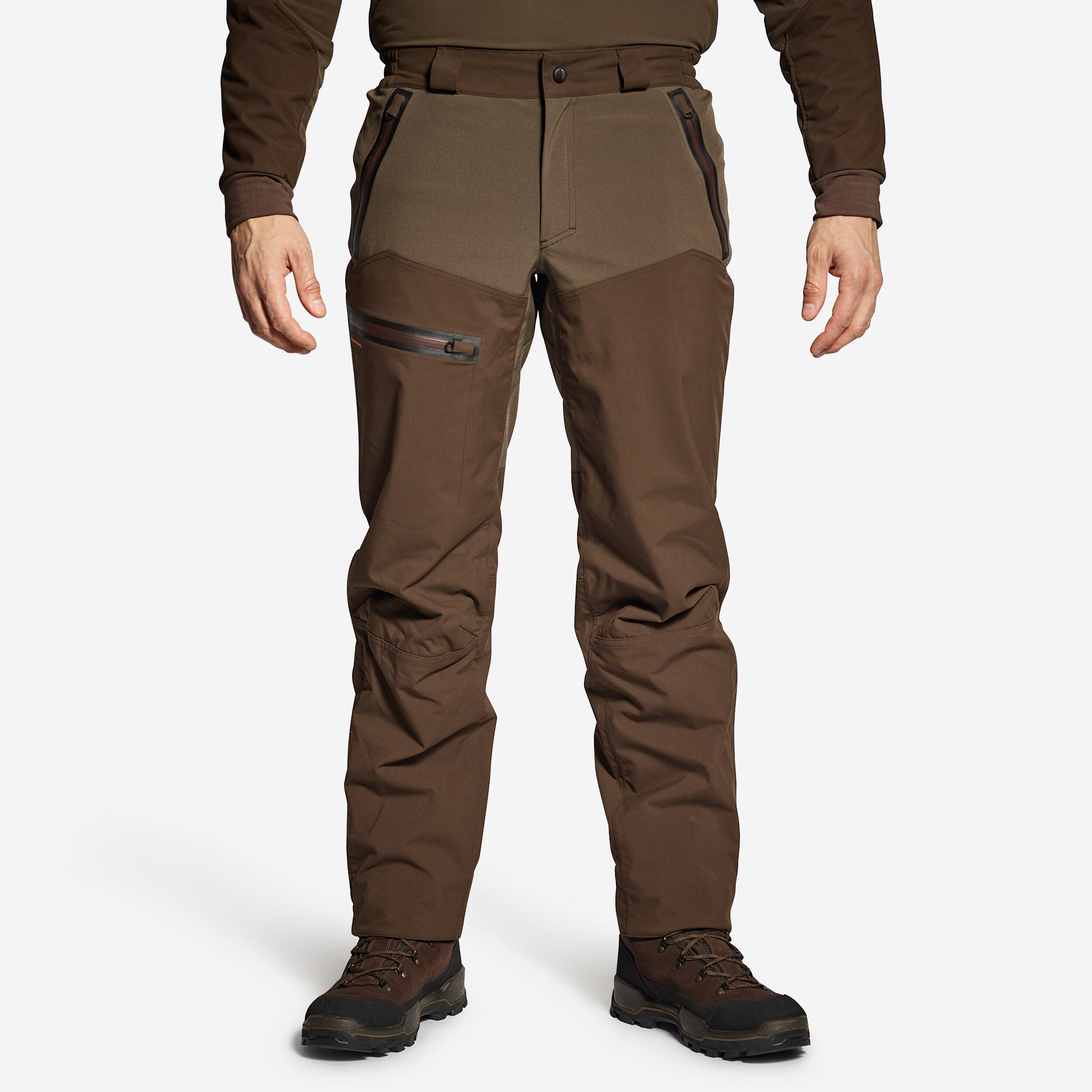 SOLOGNAC Tweedehands - Waterdichte broek Renfort 900 bruin - REDELIJK