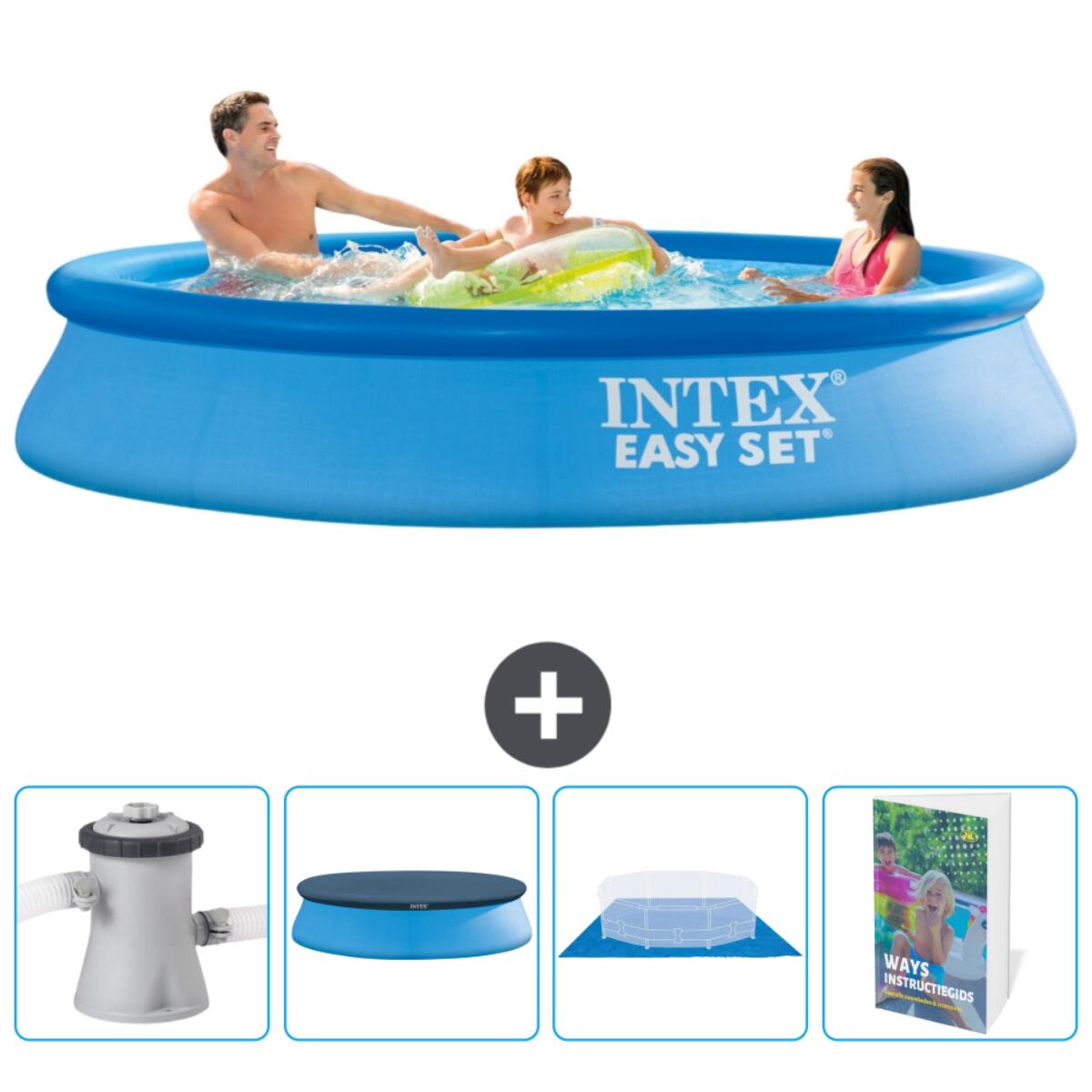 Intex - Piscine Ronde Easy Set - 305x61 Cm + Accessoires Cb117 - Piscine - Bleu - No Size - Decathlon