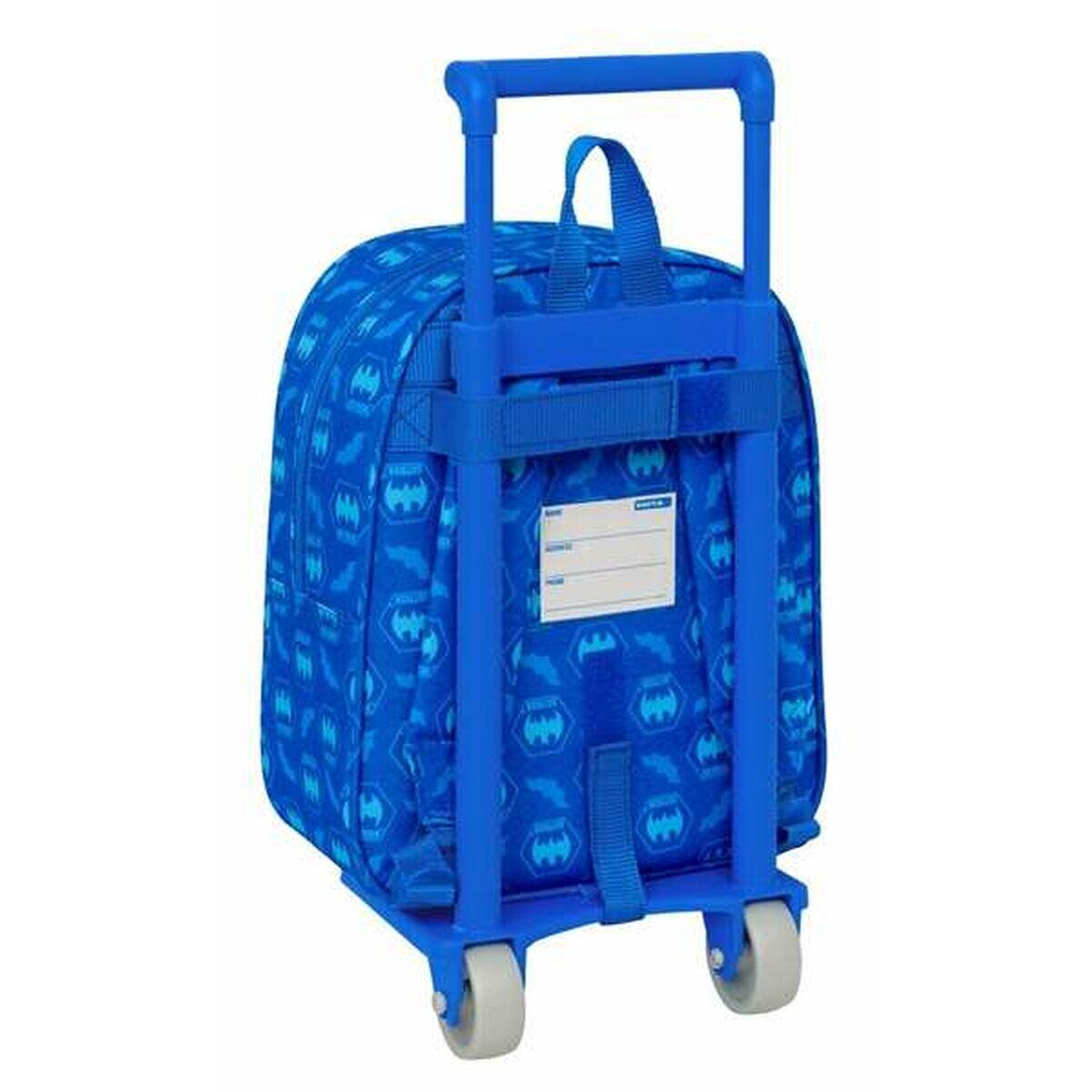 Schoolrugzak met Wielen Batman Blauw 3/5