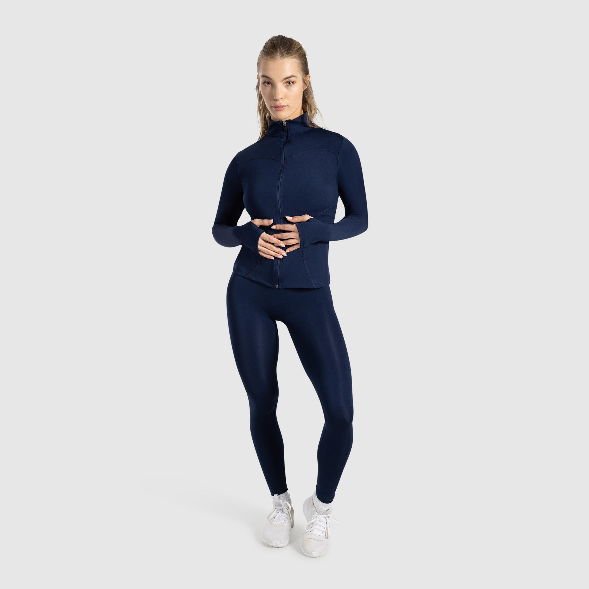 Damen Trainingsjacke Indira Marineblau 3/6
