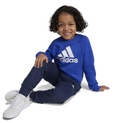 Completo in Pile Adidas Essentials Logo per Bambini 4-5 Anni 2/5