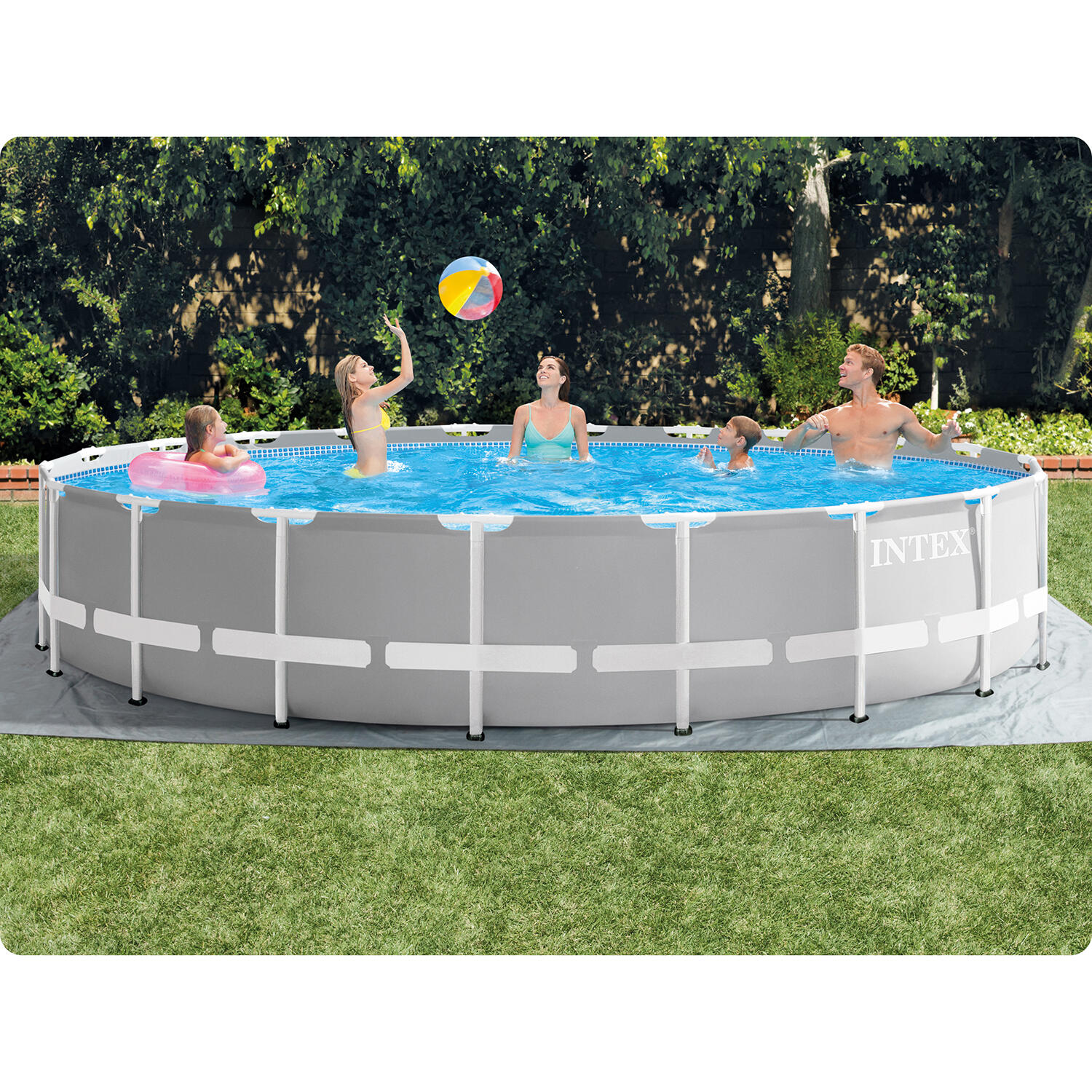 INTEX 26756NP - Intex 26756NP – Piscina Fuori Terra Prisma Frame Rotonda, Pompa 4/7