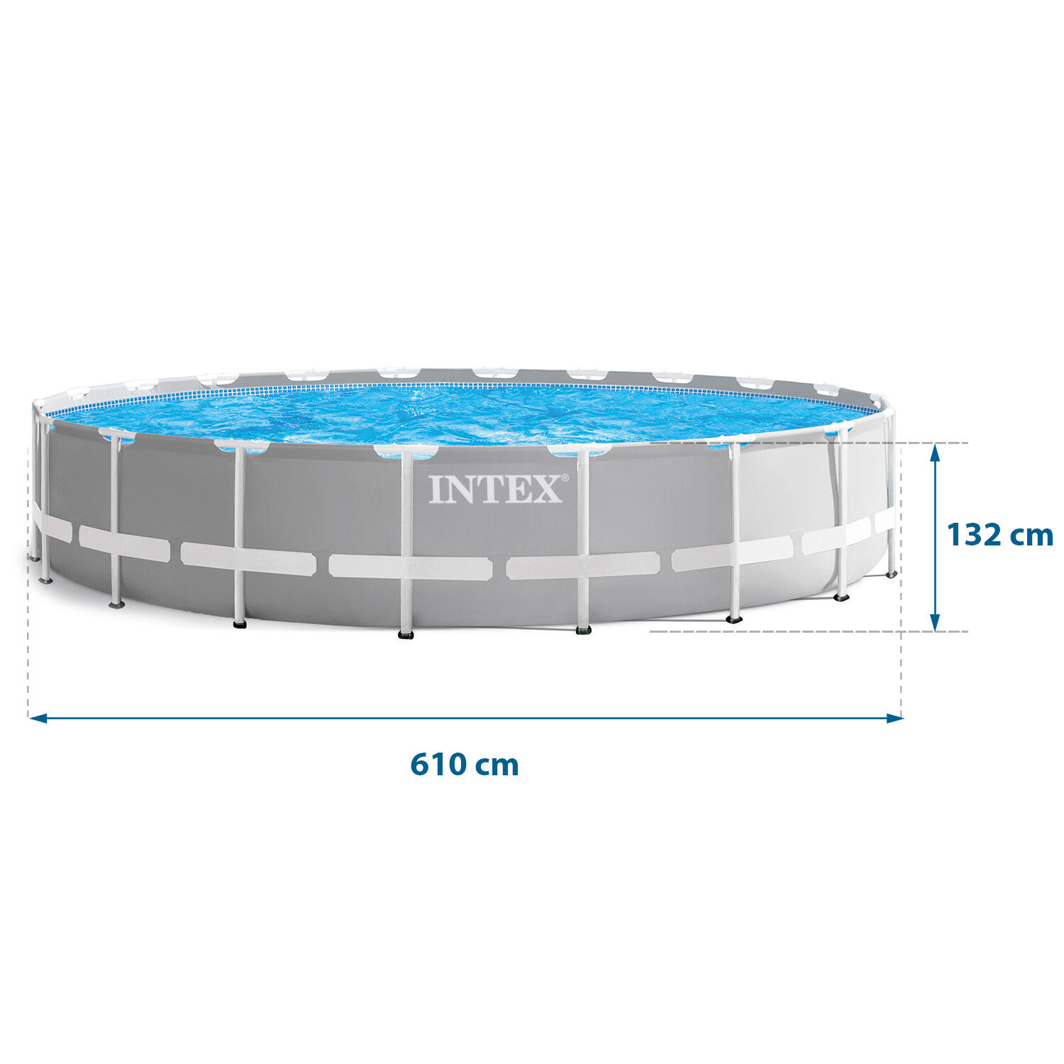 INTEX 26756NP - Intex 26756NP – Piscina Fuori Terra Prisma Frame Rotonda, Pompa 5/7