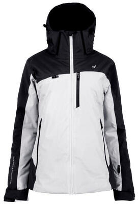 Ski- und Winterjacke ANORACK SESTRIERE W Wintersport Damen BLANCO/CIRUELAOSCURO