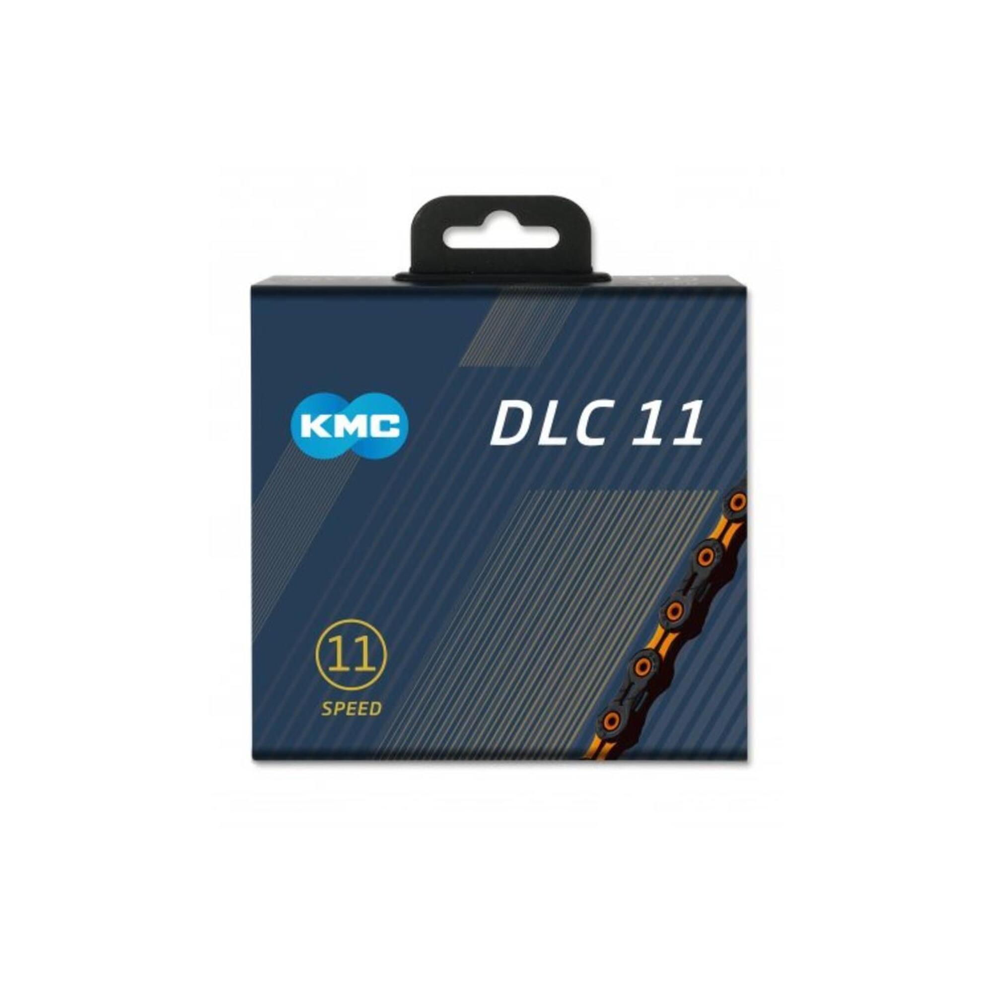 Łańcuch Rowerowy Dlc11 Czarny/Pomarańczowy 118 Ogniw