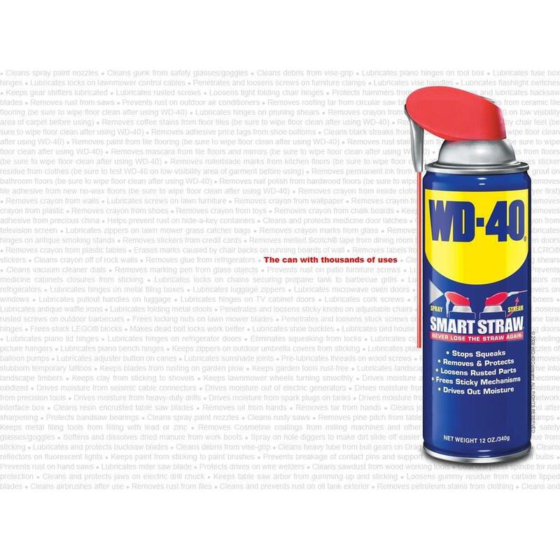 WD-40 Spray Multi-usages avec Paille 300ml - Solution Polyvalente