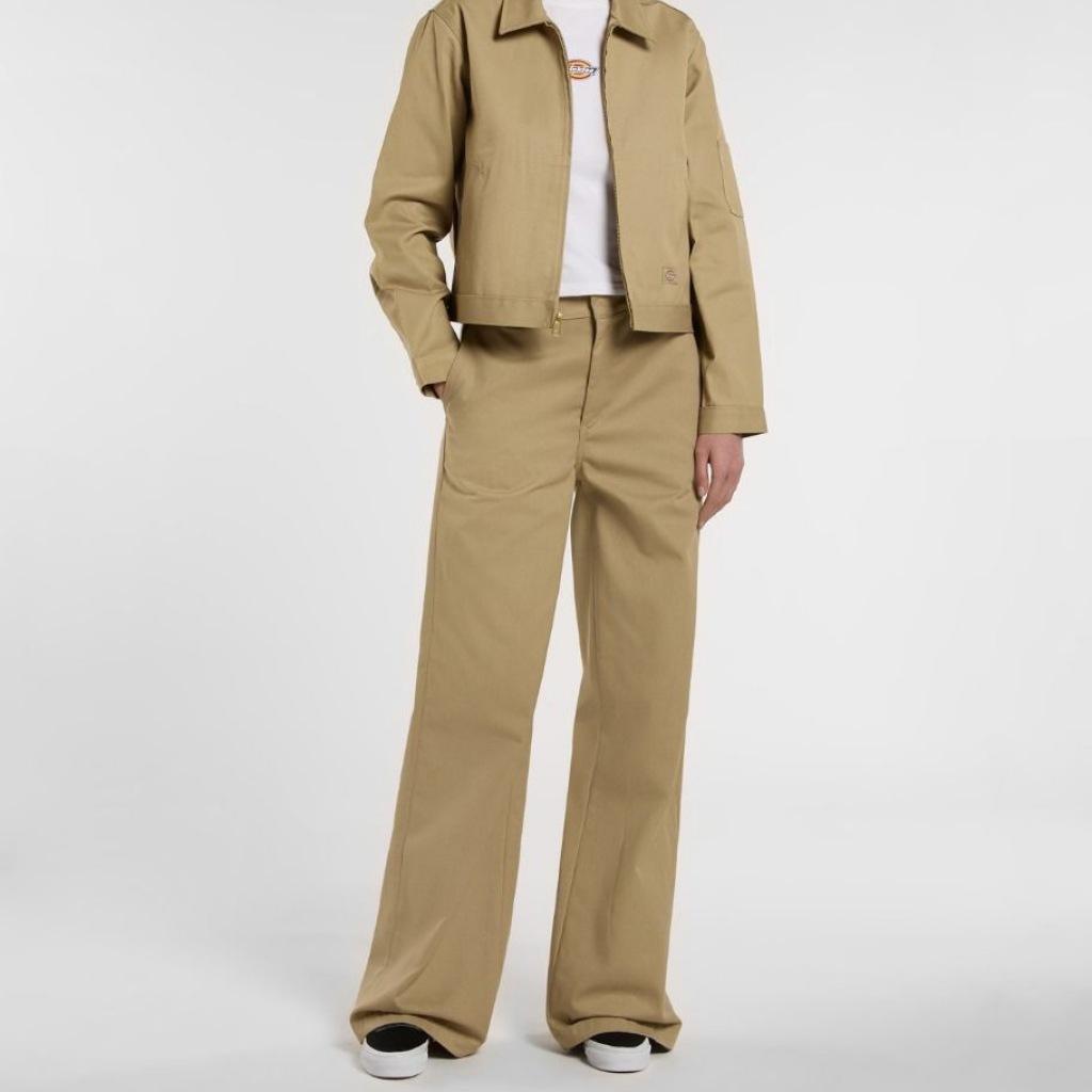 Calças Dickies Modelo Wide Leg Pant Cor Verde 4/5