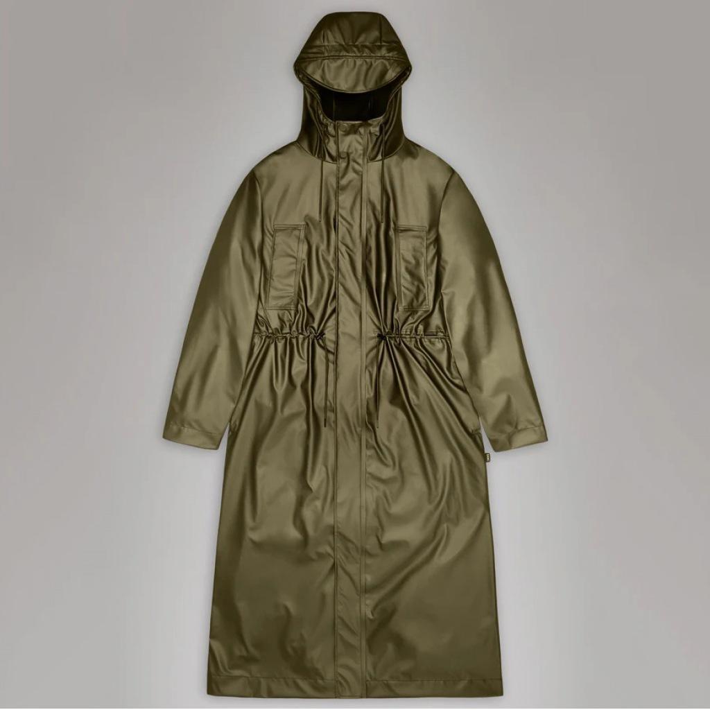 Kurtka RAINS BOLD LONGEST JACKET W3 Zielony 2/5