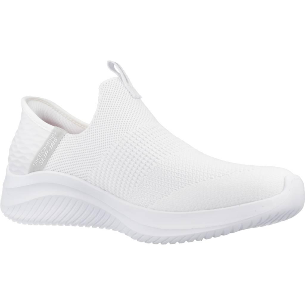 Baskets Skechers Modèle Slip-ins Ultra Flex 3.0 Cozy Streak Couleur Blanc 5/7