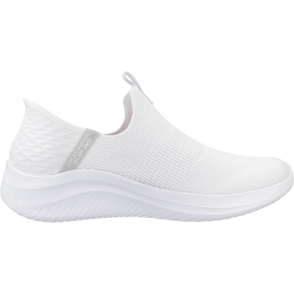 Baskets Skechers Modèle Slip-ins Ultra Flex 3.0 Cozy Streak Couleur Blanc 4/7
