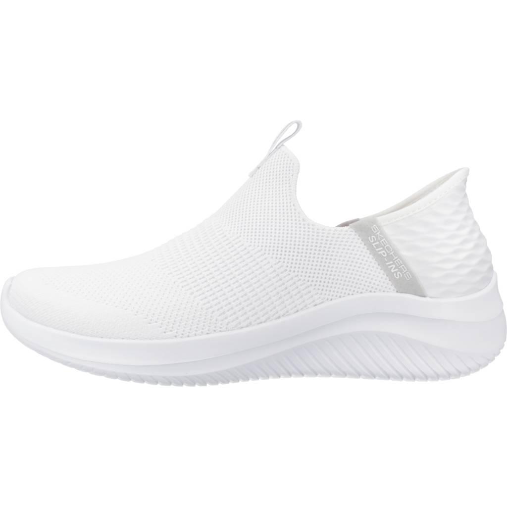 Baskets Skechers Modèle Slip-ins Ultra Flex 3.0 Cozy Streak Couleur Blanc 2/7