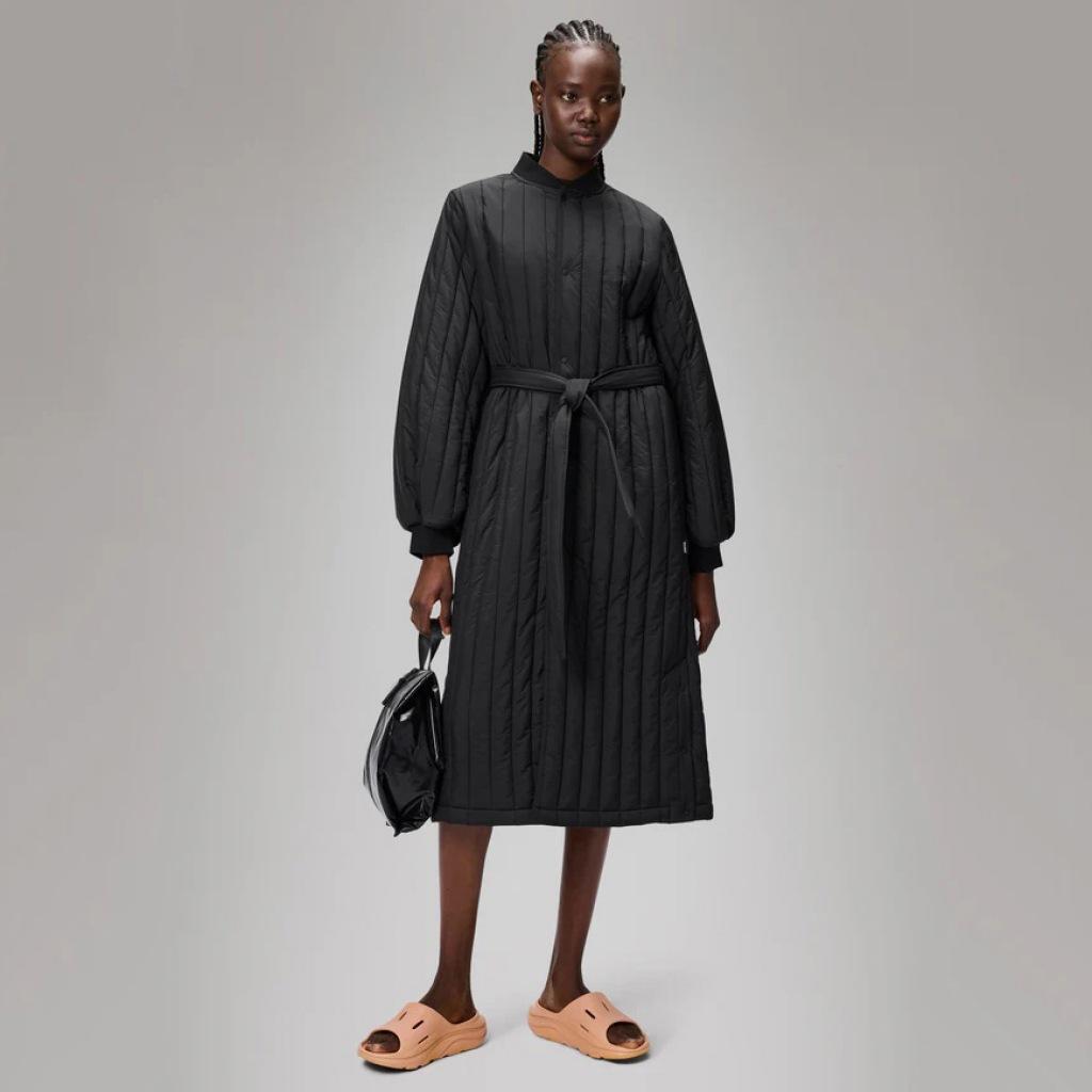 Giacca Rains Modello Banja Liner W Coat T1 Colore Nero 4/5