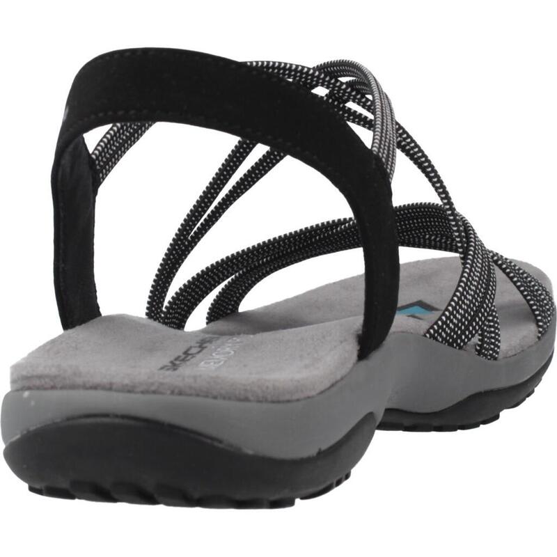 Sandales Skechers Modèle Reggae Slim - Turn It Up Couleur Noir