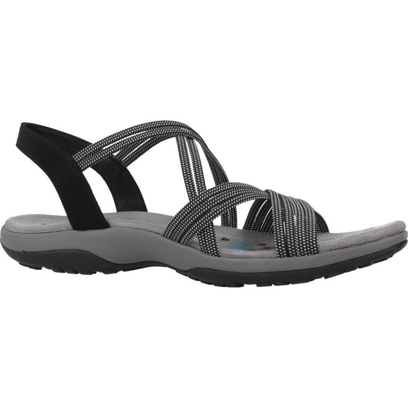 Sandales Skechers Modèle Reggae Slim - Turn It Up Couleur Noir
