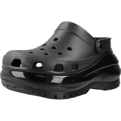 Zuecos Mujer Crocs Classic Mega Crush Clog Negro