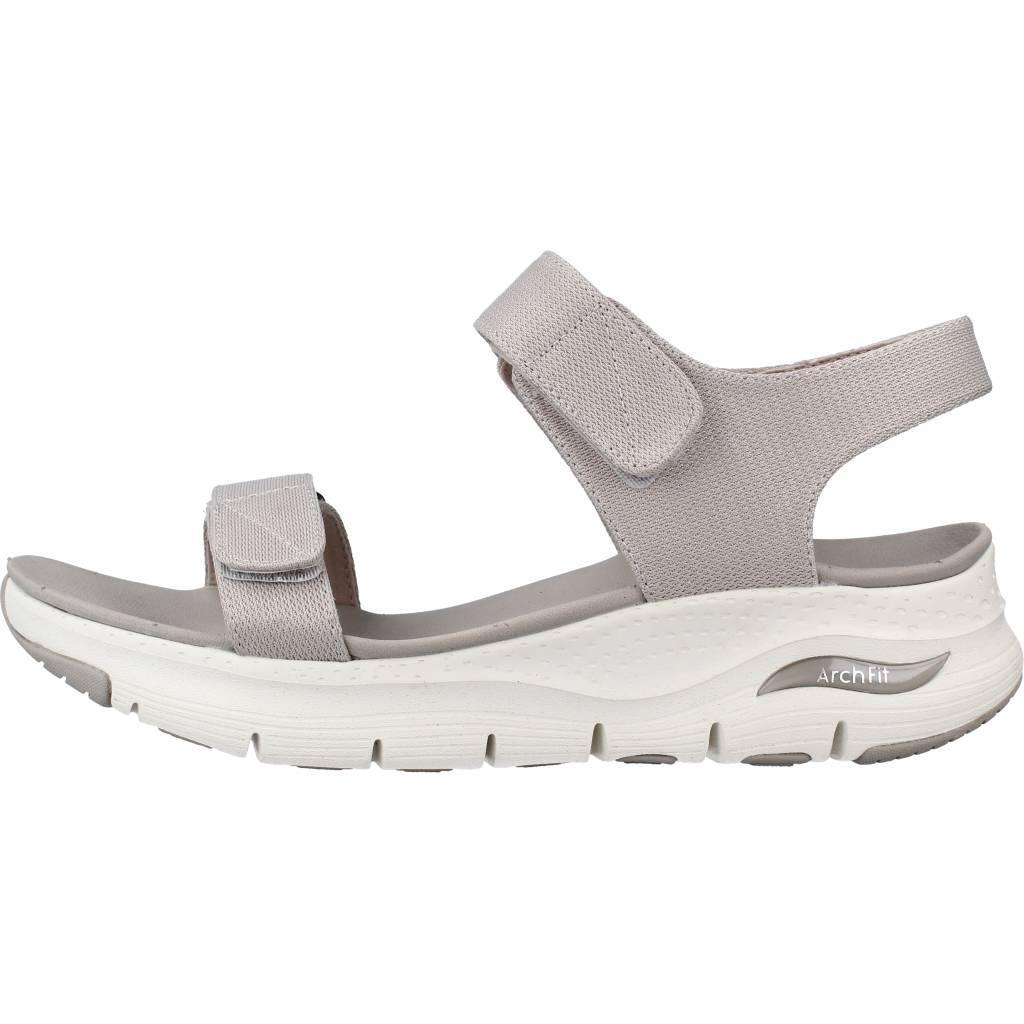 Sandales Skechers Modèle Arch Fit Touristy Couleur Beige 2/5
