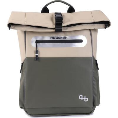Hedgren pendel fiets keten rugzak 18.2l beige olijf