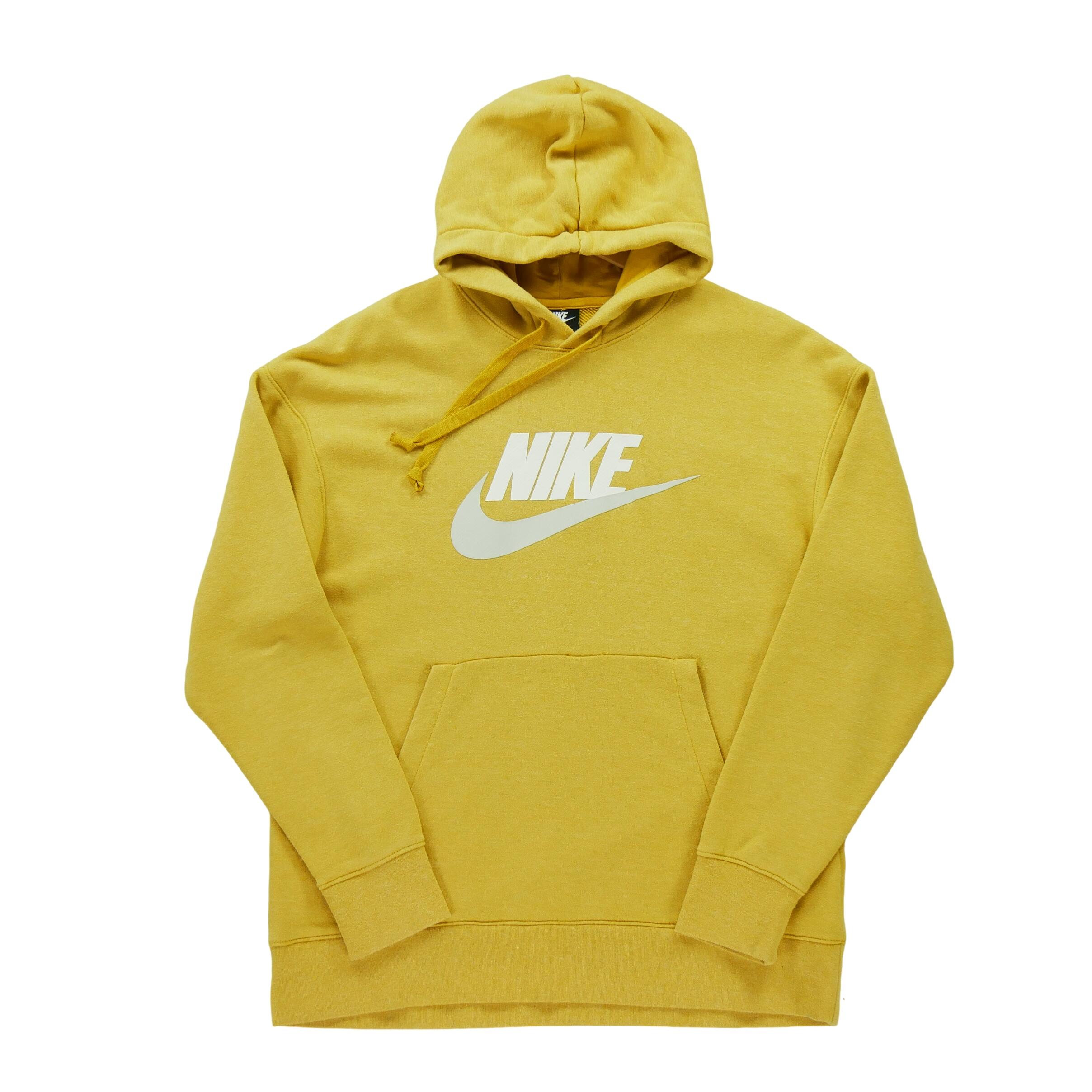 NIKE Segunda Vida - Sudadera con capucha para hombre amarilla - Excelente