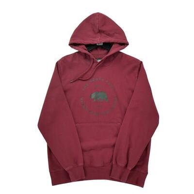 Seconda Mano - Felpa con cappuccio Bordeaux TNF da uomo - Stato eccellente