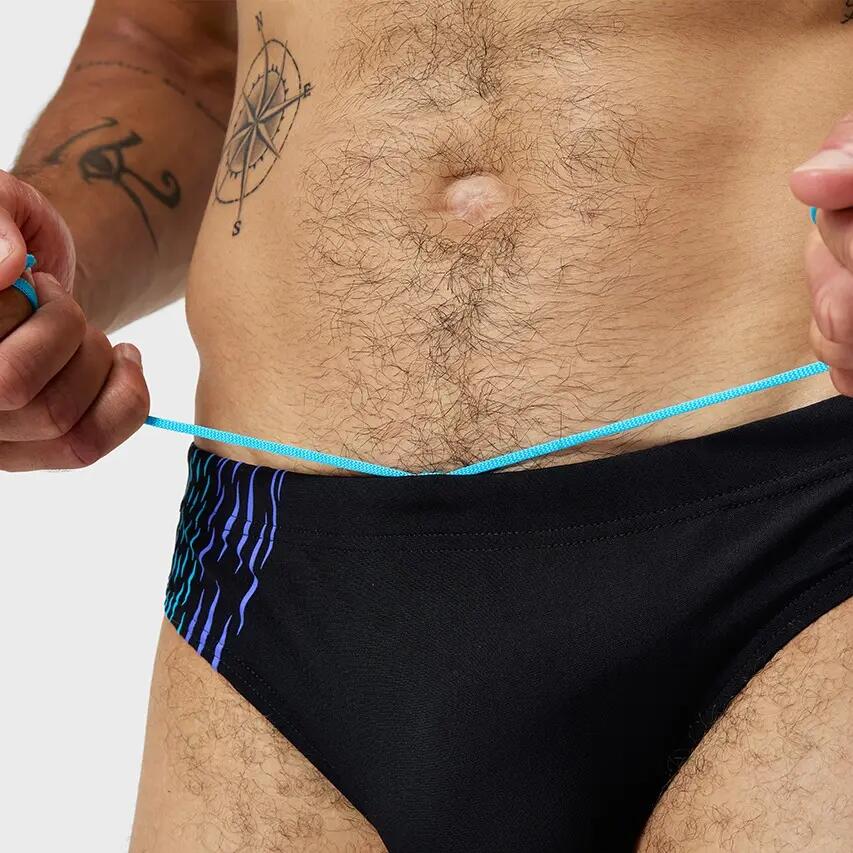 Slip - Natación - Hombre - resistente al cloro - negro/azul 6/6