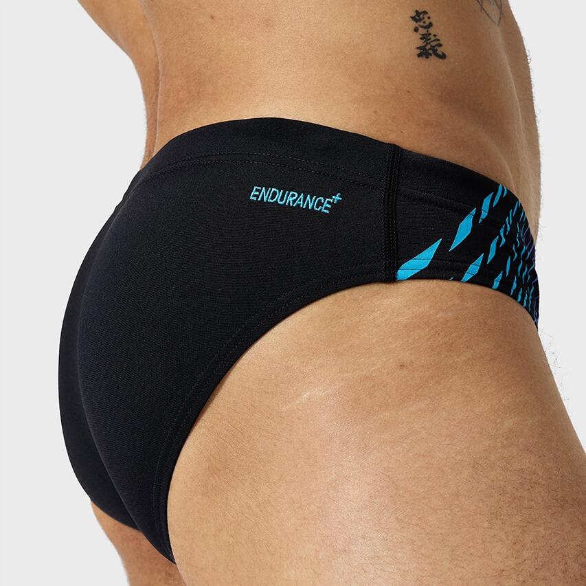 Slip - Natación - Hombre - resistente al cloro - negro/azul 5/6