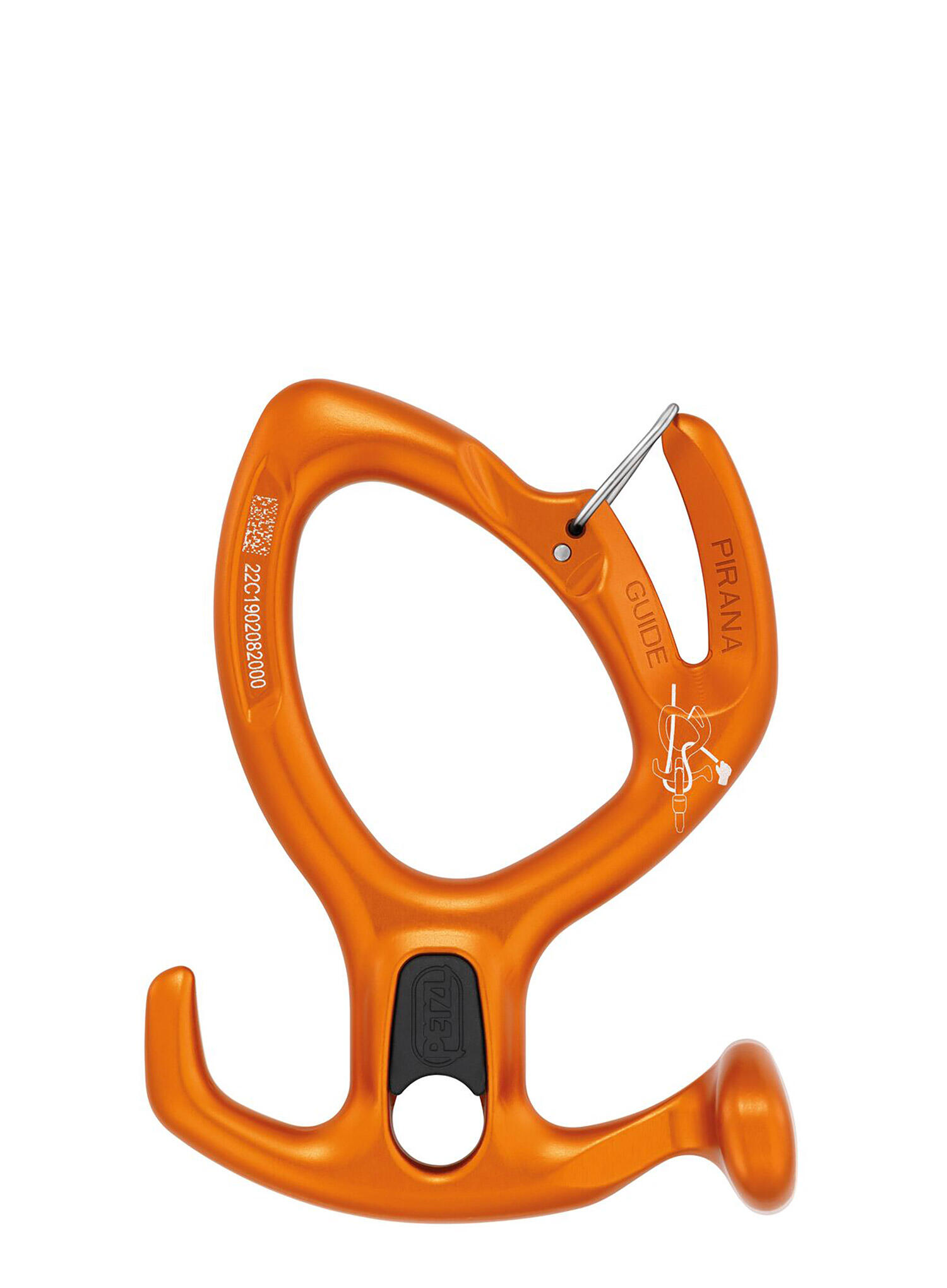 Descendeur PIRANA GUIDE modulable orange 8-13 mm 1/6
