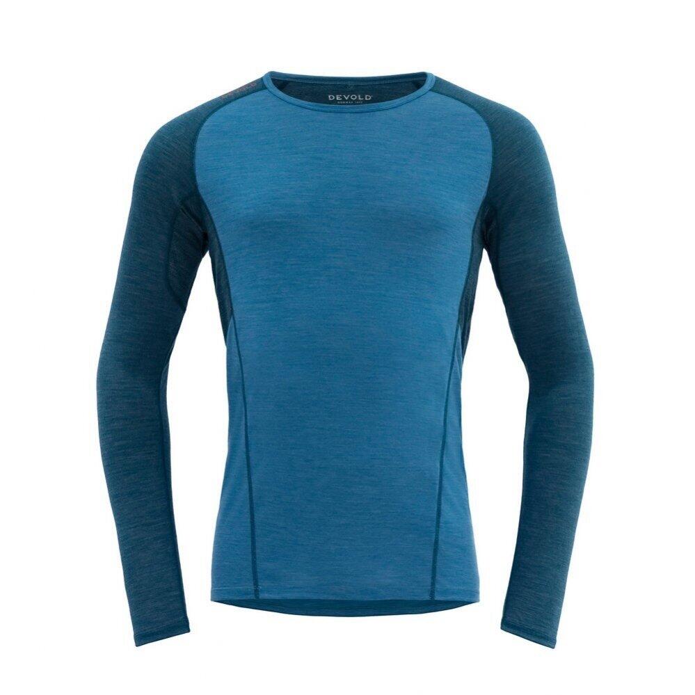 DEVOLD Langarm-Funktionsshirt Running Merino 130 Shirt Man blue