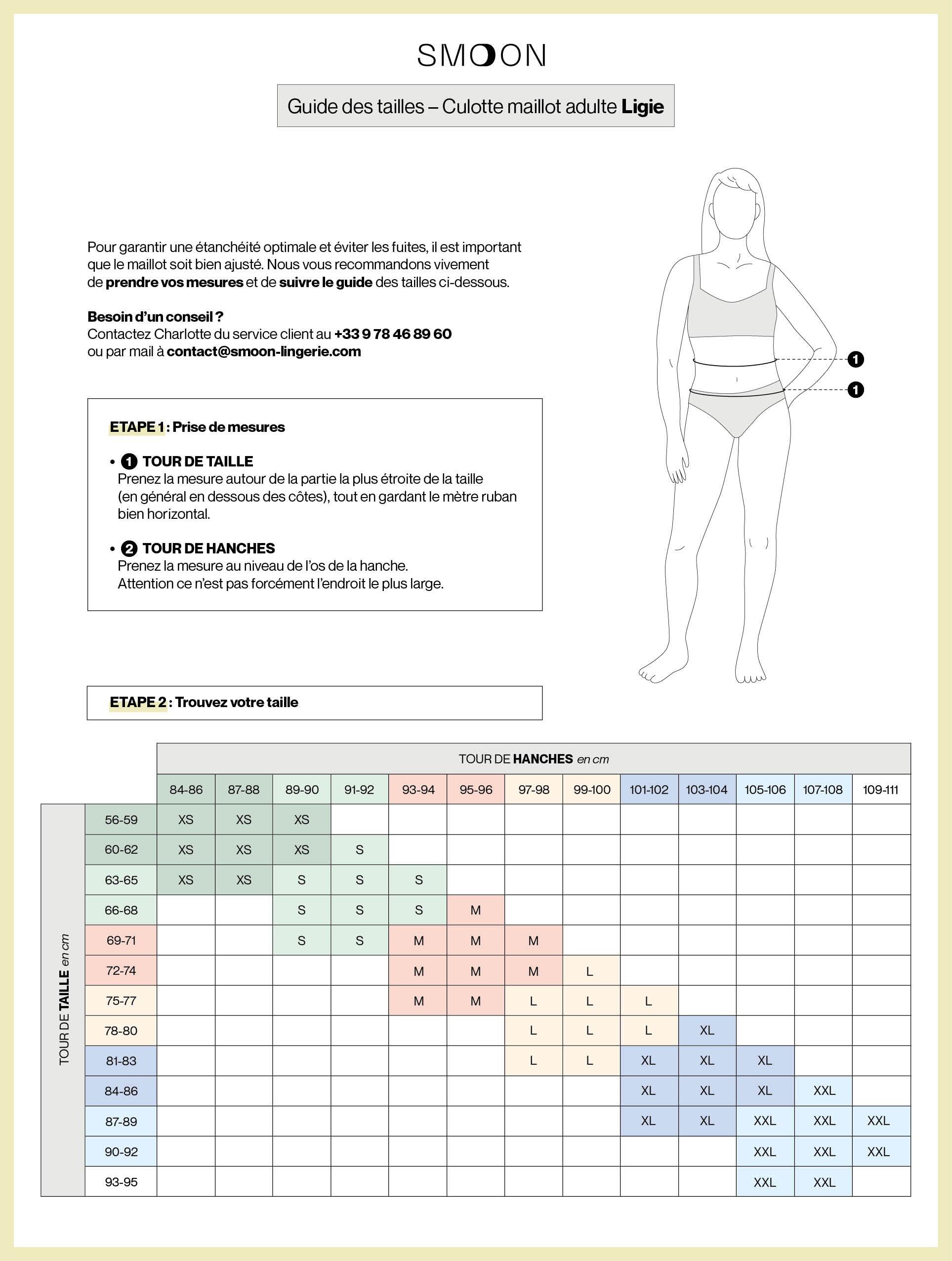 Menstruations-Badeanzugsstrumpf "Ligie" Damen Smoon 4/4