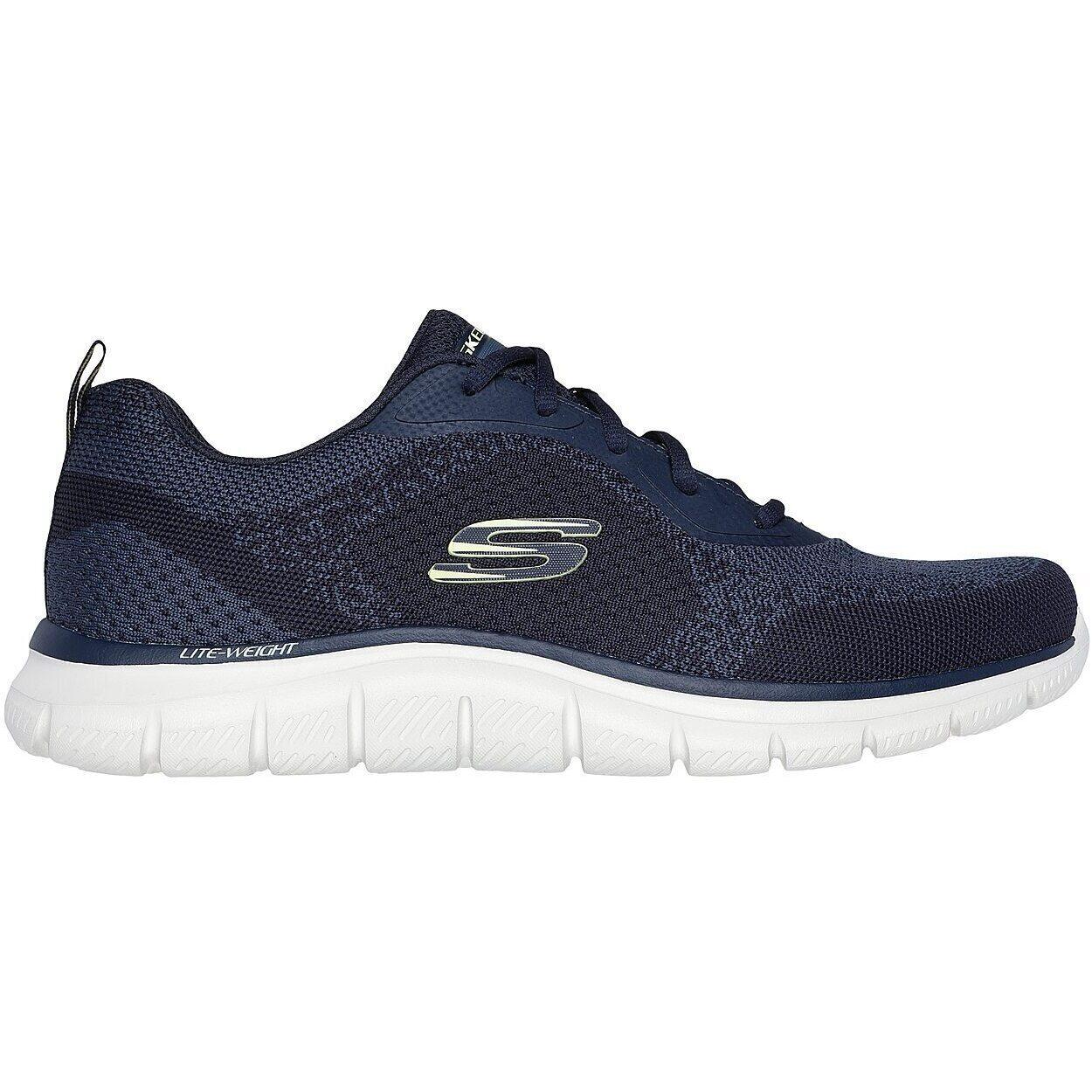 Baskets Skechers Track - Glendor, Bleu, Hommes 3/5