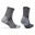 Coolmax Chaussettes de Marche - Sans Coutures Anti-ampoules - Gris- Ibex