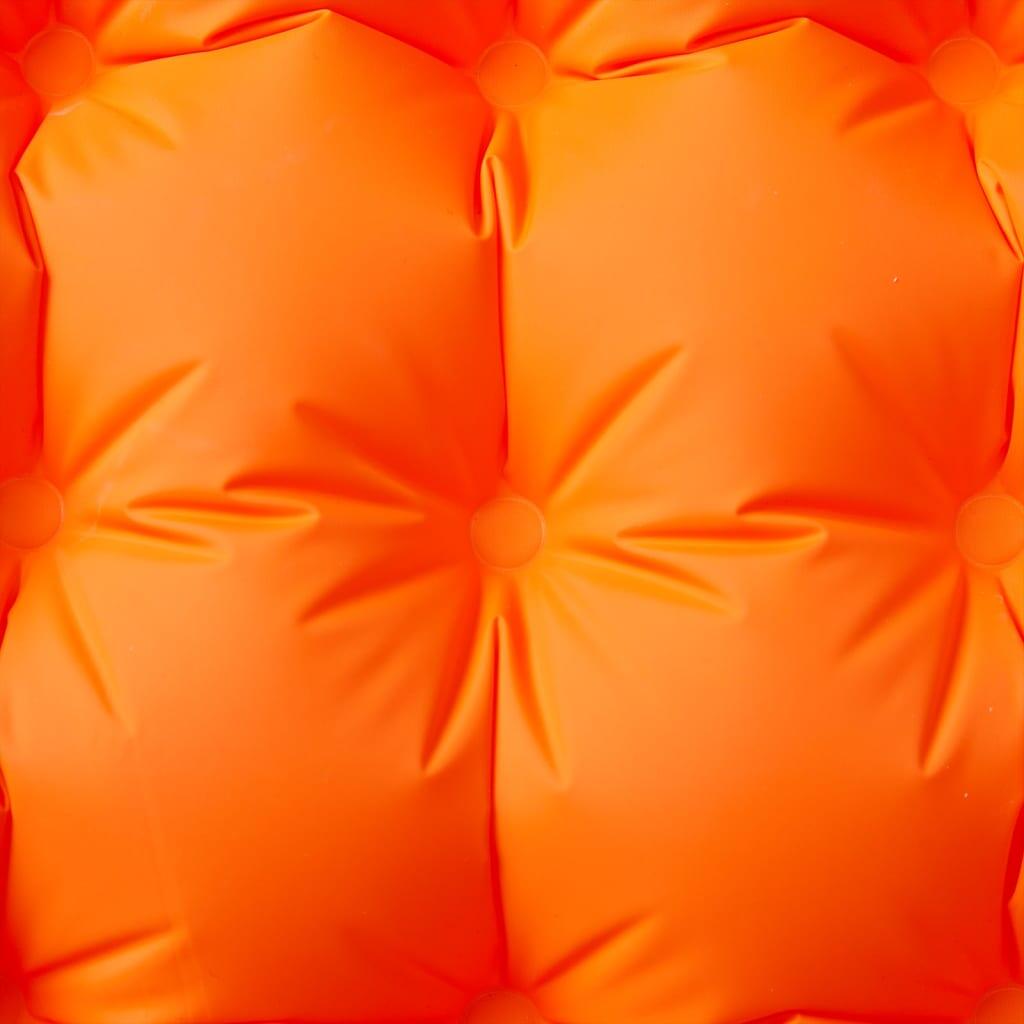 Colchón de Camping Vidaxl Autoinflable con Almohada - Naranja Individual 4/4