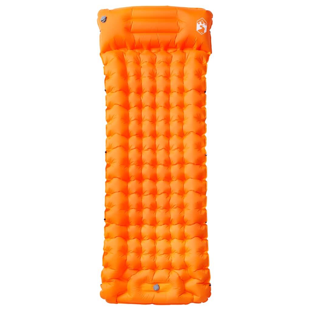 Colchón de Camping Vidaxl Autoinflable con Almohada - Naranja Individual 2/4