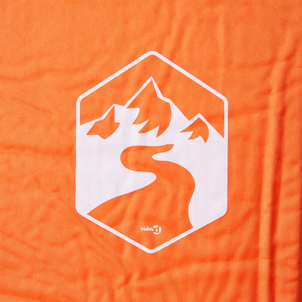 Colchón de Camping Autoinflable con Almohada - Individual - Naranja 4/4