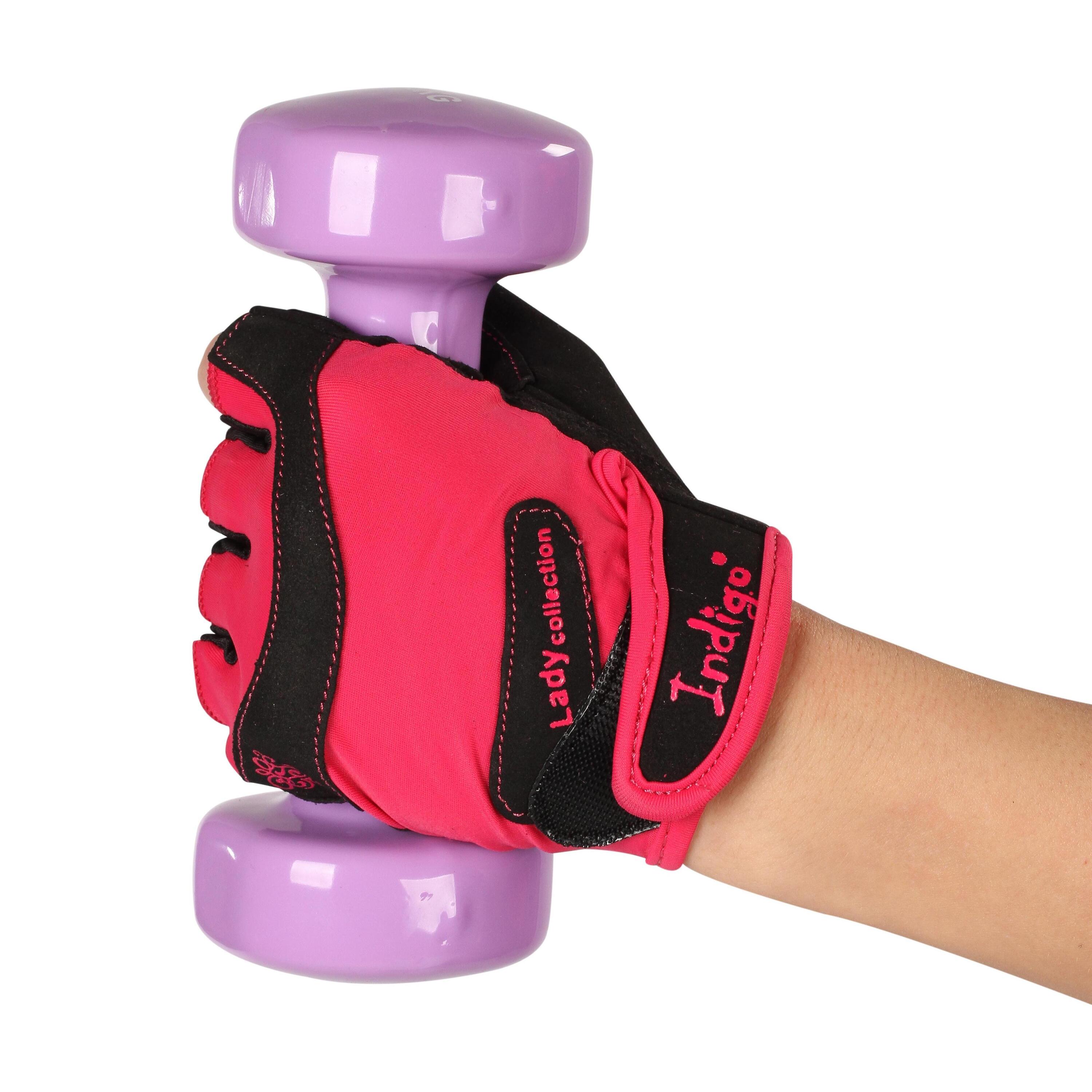 Paire d'Haltères en Vinyle Fitness INDIGO Jeune 0,5 kg 3/3