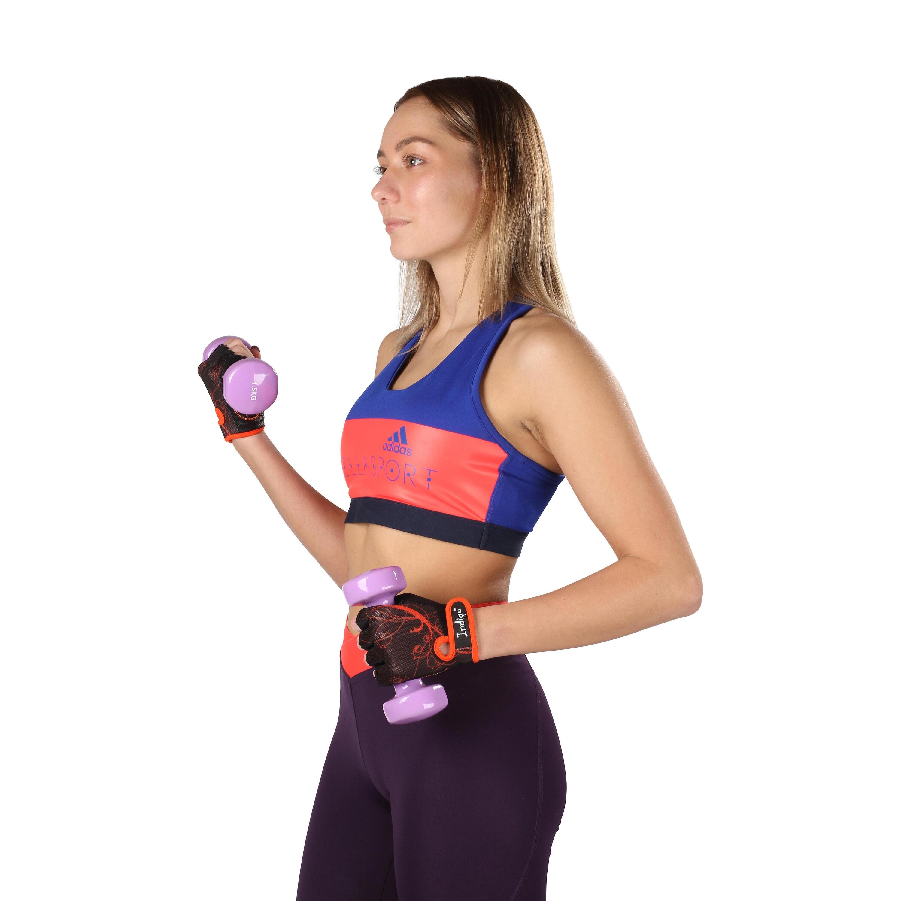 Paire d'Haltères en Vinyle Fitness INDIGO Jeune 0,5 kg 2/3
