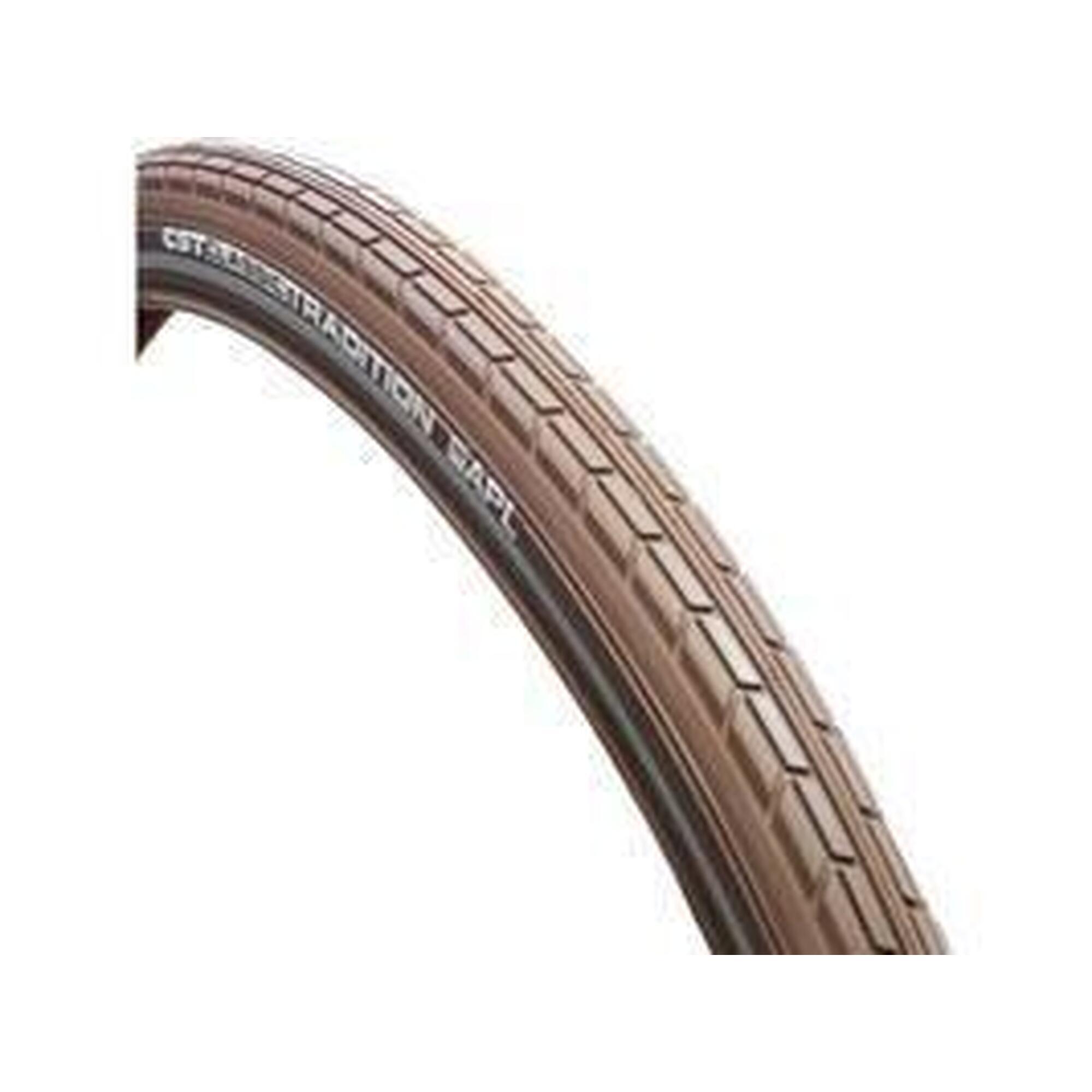 Opona Tradition Classic Line 28 X 1.75" / 47-622 Mm - Brązowa Z Odblaskiem